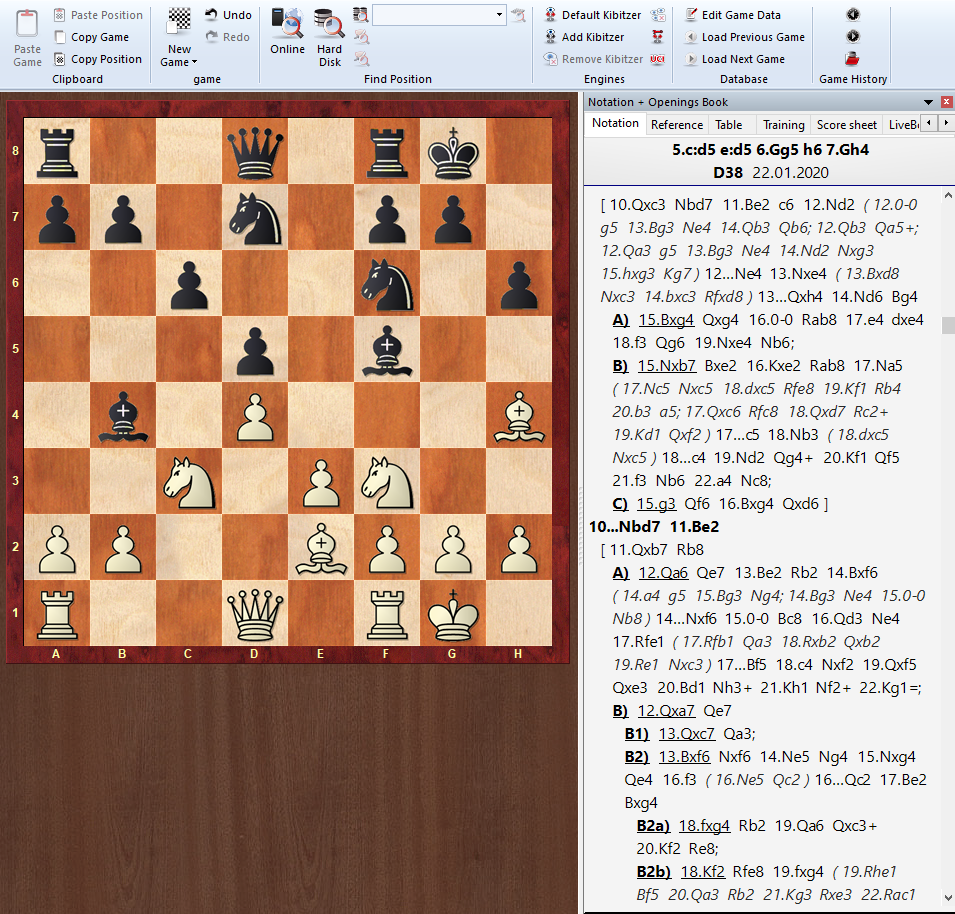 Przykład spisanego debiutu szachowego